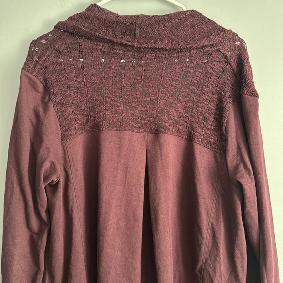 Anthropologie Saturday Sunday purple cardigan sweater long sleeve Size M - Picture 7 of 7